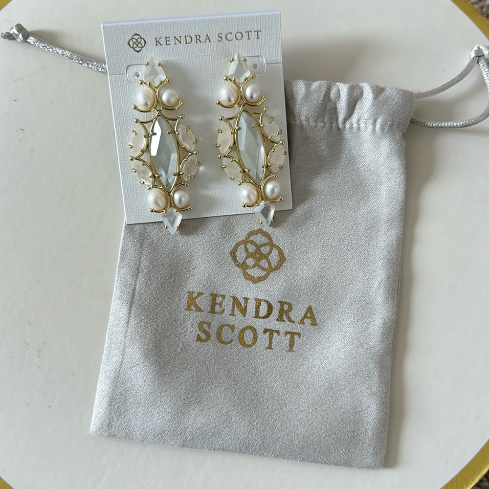 Kendra Scott Pearl Statement Earrings